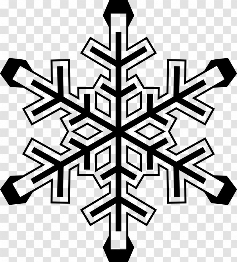Snowflake Bumper Sticker Hexagon Clip Art - Snow Transparent PNG