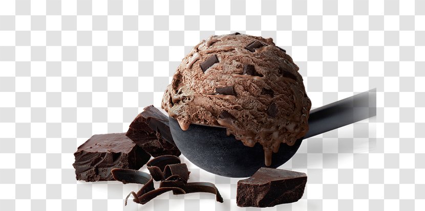 Chocolate Ice Cream Gelato Brownie - Food Transparent PNG