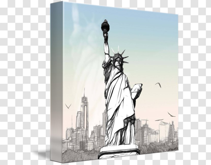 Statue Of Liberty Painting Drawing Pencil - Stock Photography Transparent PNG