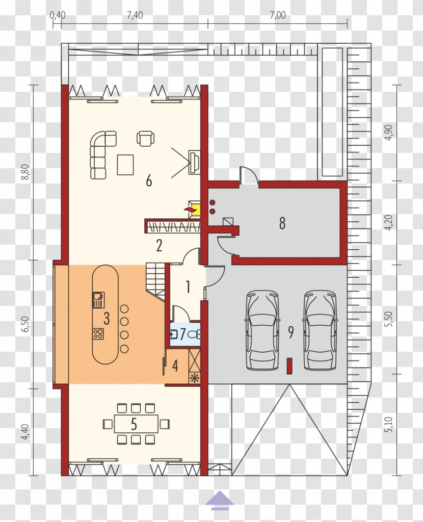 Floor Plan House Minimalism - Text - Design Transparent PNG