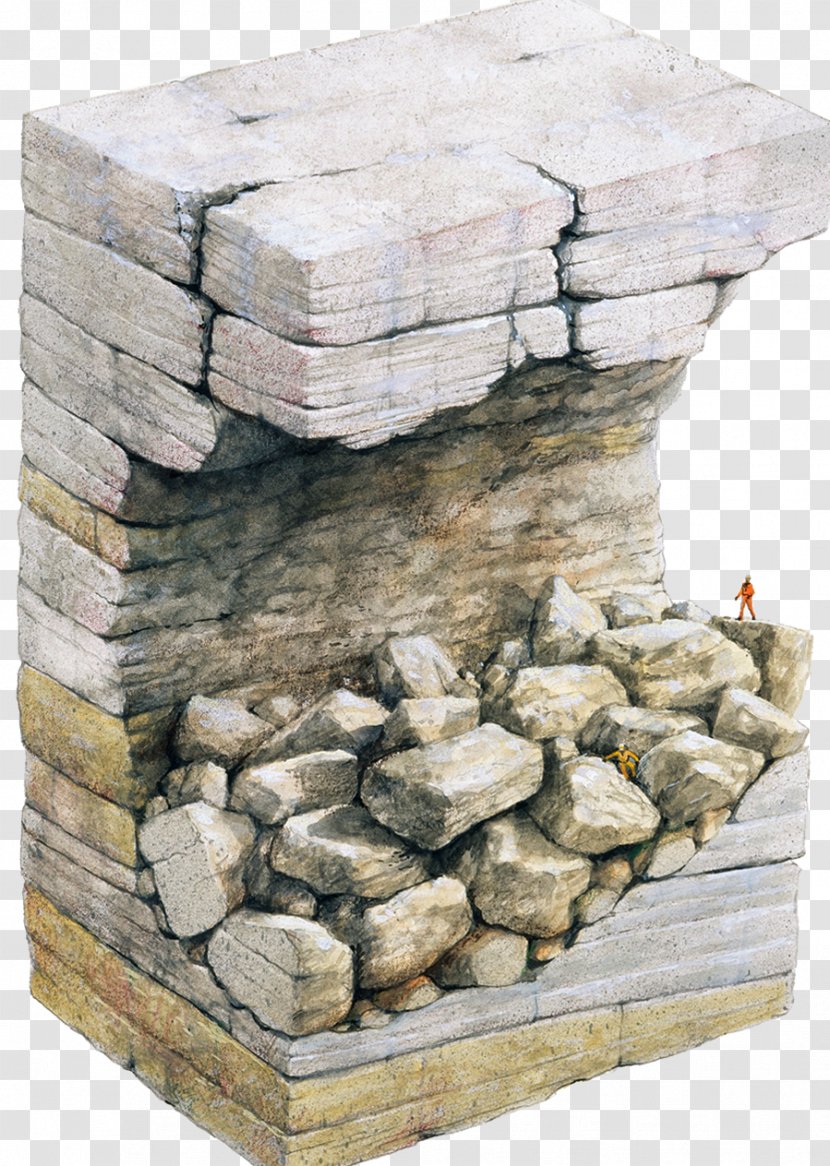 Gouffre Berger Rock Limestone Cave Illustration - Fault Transparent PNG