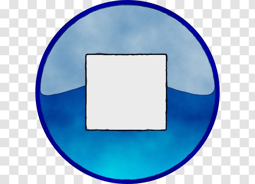 Blue Electric Circle Rectangle Clip Art - Paint Transparent PNG