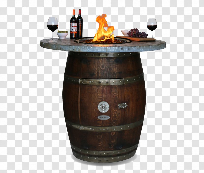 Table Fire Pit Wine Barrel - Cask Transparent PNG