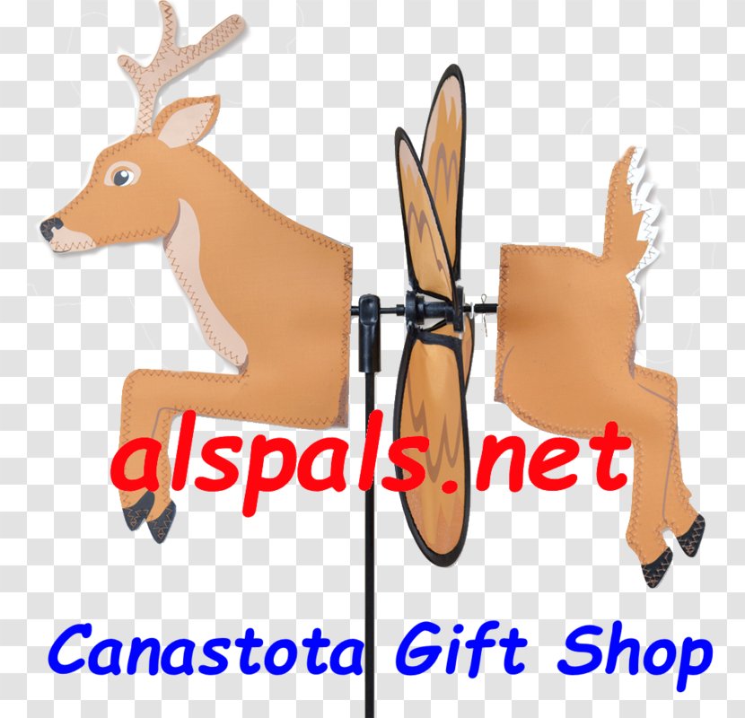 Reindeer White-tailed Deer Lake's Backyard Nature Place Garden - Ornament Transparent PNG