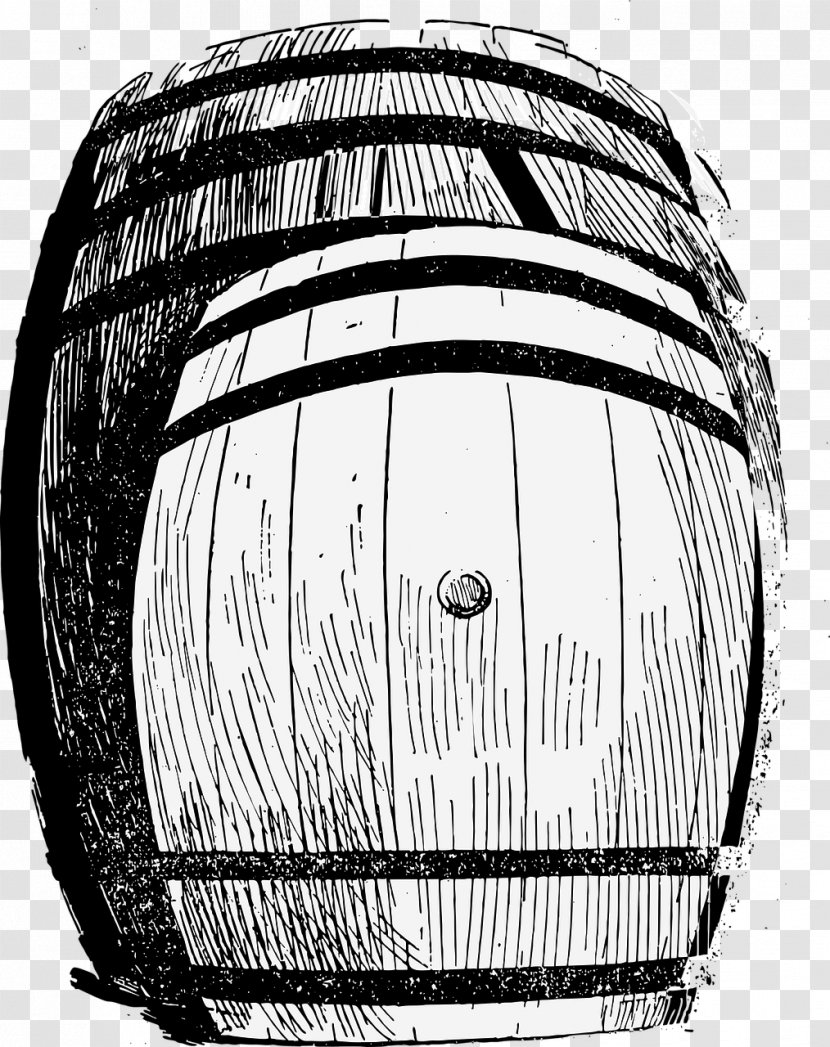 Whiskey Wine Barrel Vector Graphics Oak - Monochrome Photography - Memorial Day Aged Transparent PNG