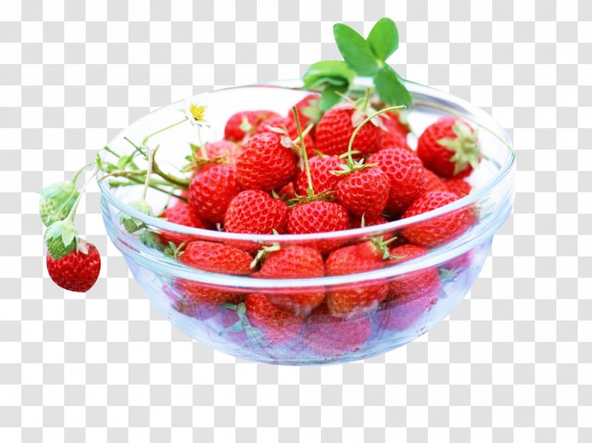 Strawberry Christmas Cake Tart Birthday Fruit - Produce - A Bowl Of Picking Picture Material Transparent PNG