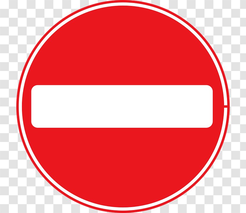 Clip Art - Prohibitory Traffic Sign - Stop Transparent PNG