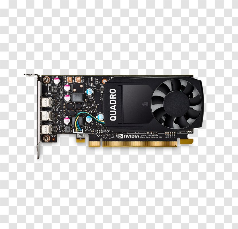 Graphics Cards & Video Adapters Nvidia Quadro PNY Technologies GDDR5 SDRAM Processing Unit - Pascal Transparent PNG