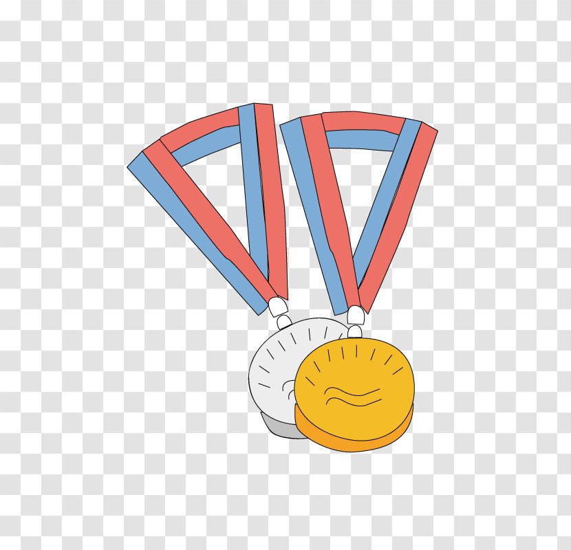 Gold Medal Silver - Text - Vector Material Transparent PNG