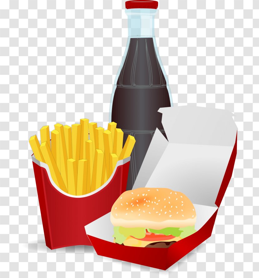 Junk Food Fast Hamburger Fizzy Drinks French Fries - Restaurant Transparent PNG
