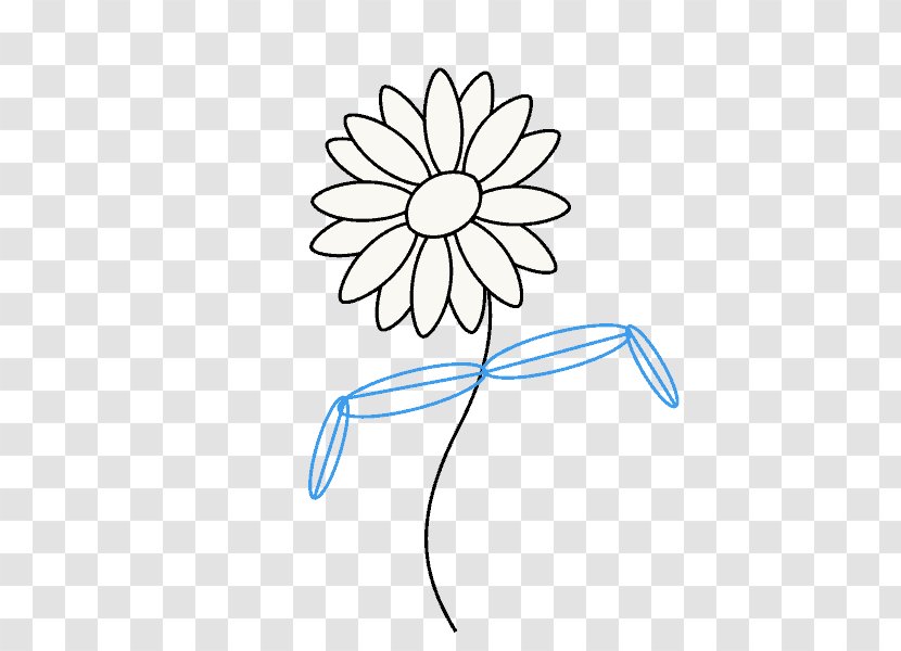 Drawing Common Daisy Line Art Painting Clip - Doodle Transparent PNG