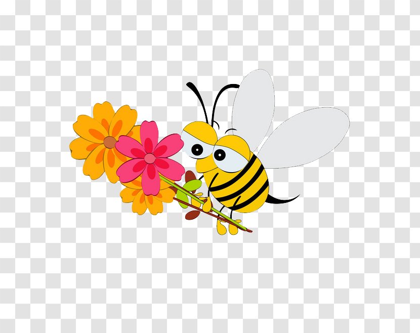 Mothers Day Child - Honey Bee - Cartoon Transparent PNG
