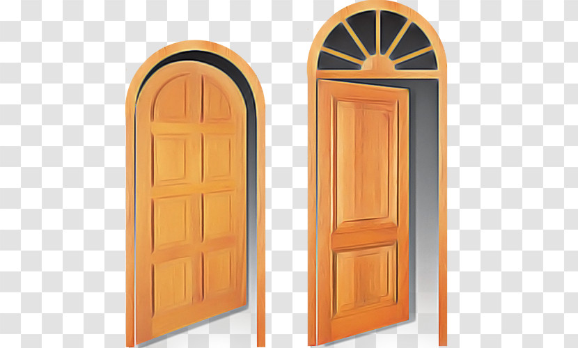 Arch Door Architecture Wood Home Door Transparent PNG