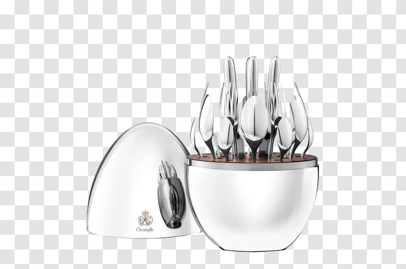Christofle Mood 24-Piece Flatware Set Cutlery Household Silver - Plate Transparent PNG