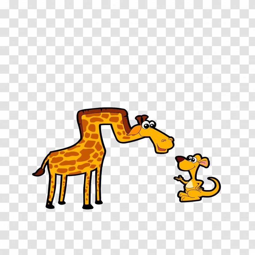 Northern Giraffe Kangaroo Clip Art - Carnivoran - And Transparent PNG