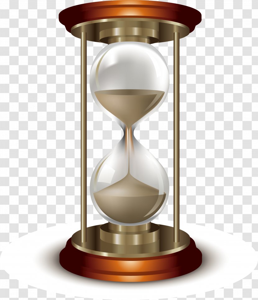 Hourglass Drawing Time - Royaltyfree - Wooden Transparent PNG