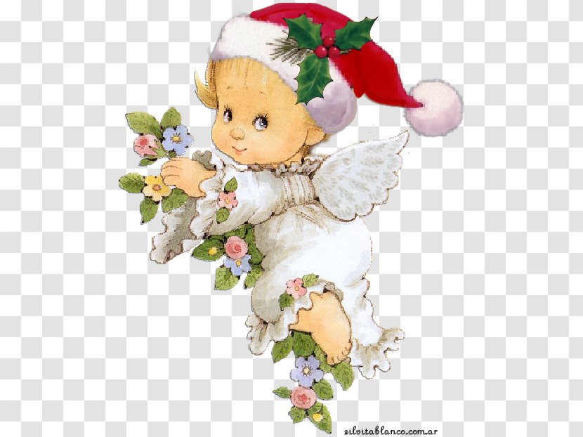 Clip Art Christmas Graphics Cherub Angel Image - Cut Flowers - Animal Material Transparent PNG