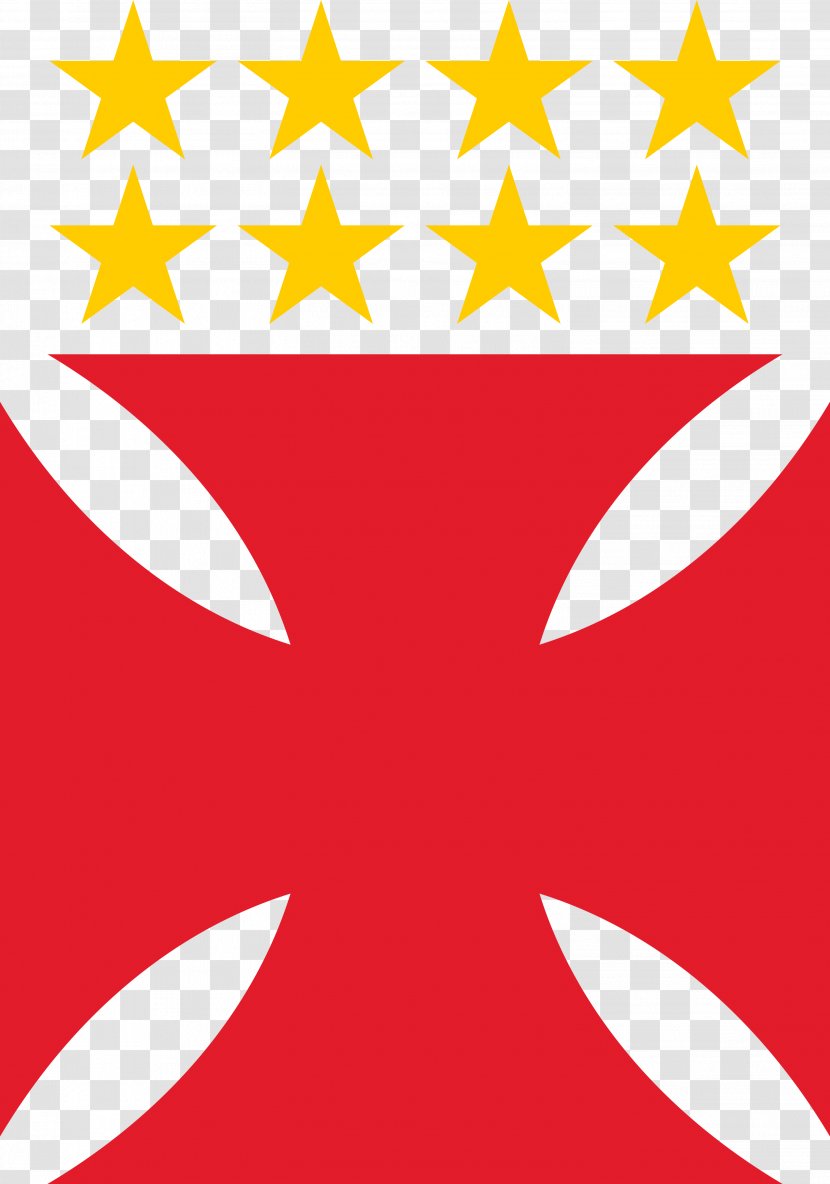 CR Vasco Da Gama Verge Sport State Of Ward 8 Maltese Cross Logo - Cruz Transparent PNG