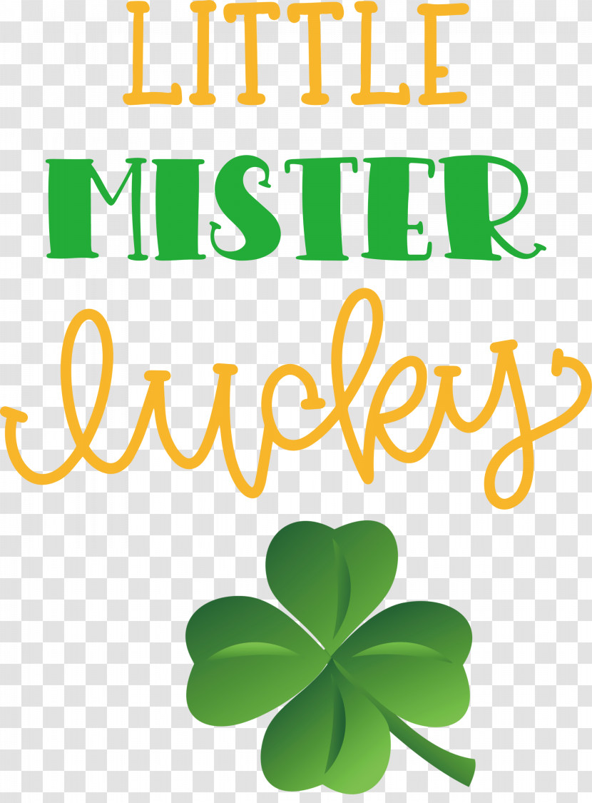 Little Mister Lucky Patricks Day Saint Patrick Transparent PNG