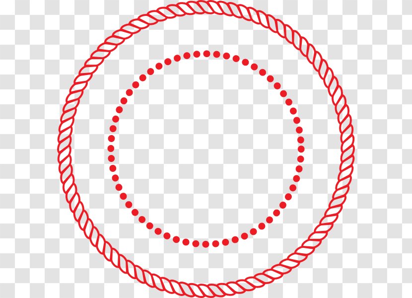 Rope Circle Clip Art - Red - Dots Cliparts Transparent PNG