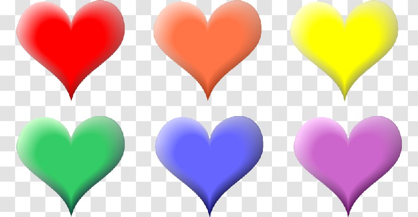 Heart Color Yellow Love - Caricature Transparent PNG