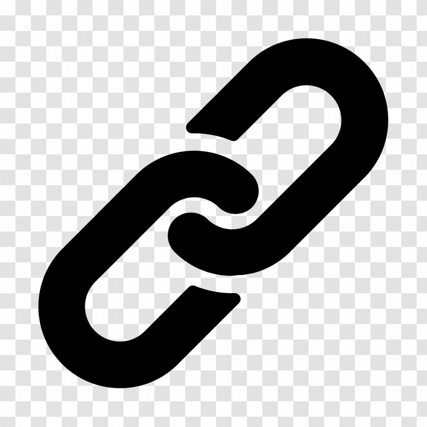 Hyperlink Symbol - Black And White - Chain Lock Transparent PNG