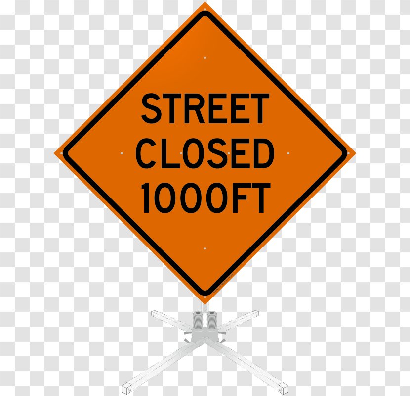 Traffic Sign Roadworks - Detour - Road Transparent PNG