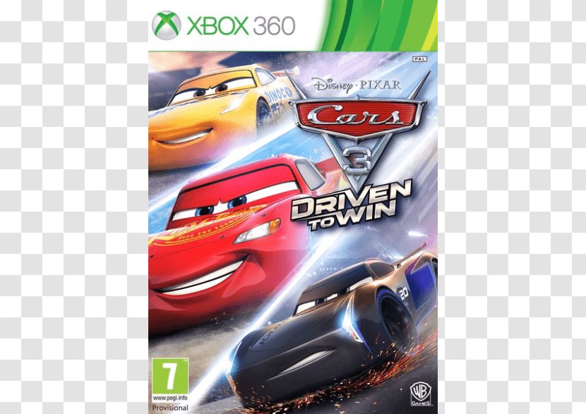 Xbox 360 Cars 3: Driven To Win 2 One - Lightning Mcqueen Transparent PNG