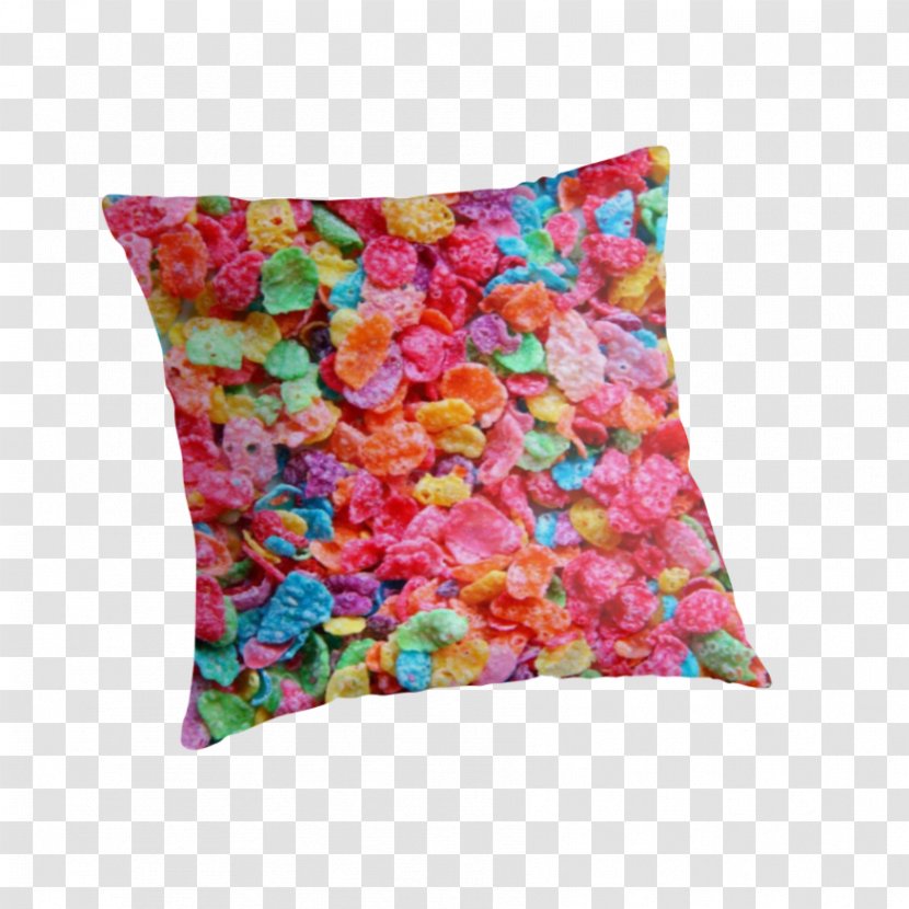 Post Fruity Pebbles Cereals Throw Pillows Breakfast Cereal - Pillow - Fruit Loops Transparent PNG