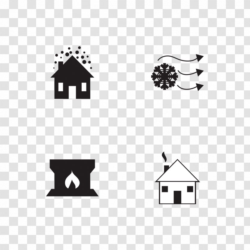 Christmas Euclidean Vector Icon - Monochrome - Stove Transparent PNG