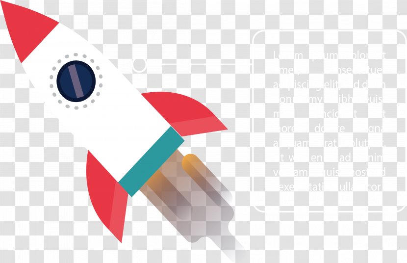 Rocket - Red - A That Flies Across Space Transparent PNG