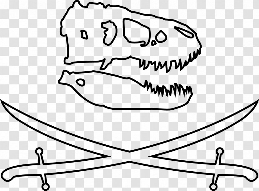 Line Art Drawing Black And White - Flower - T Rex Transparent PNG