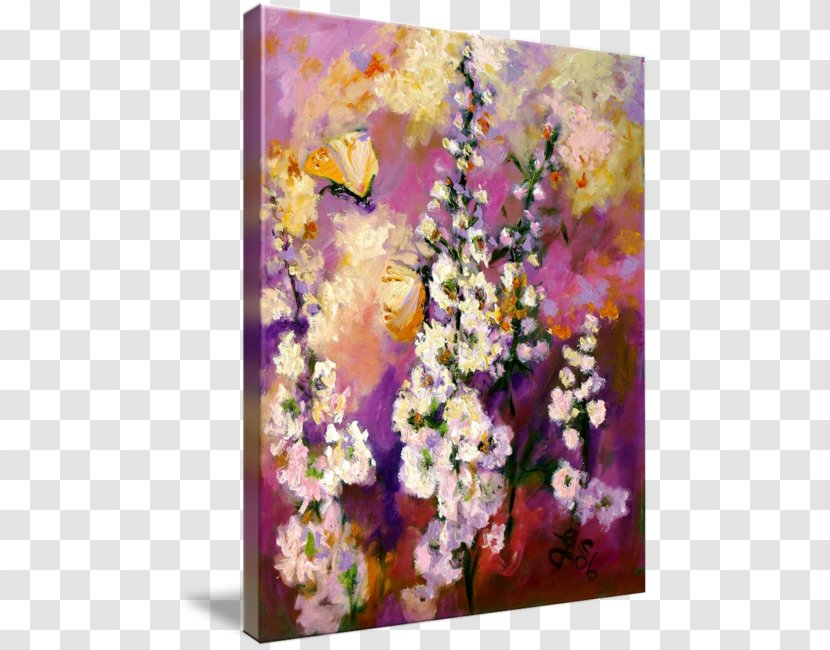 Floral Design Oil Painting Flower Art - Petal - Watercolor Butterfly Transparent PNG