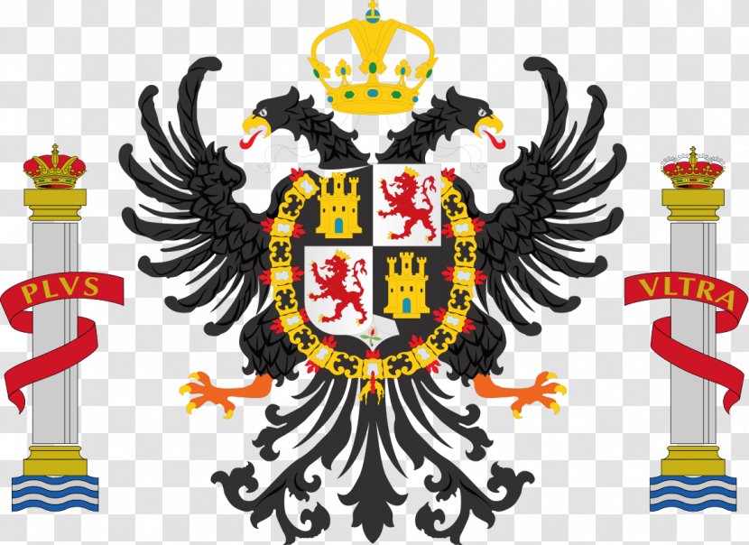 Holy Roman Empire Spain Kingdom Of Bohemia Duke Burgundy Coat Arms Charles V, Emperor - Doubleheaded Eagle - Logo Transparent PNG