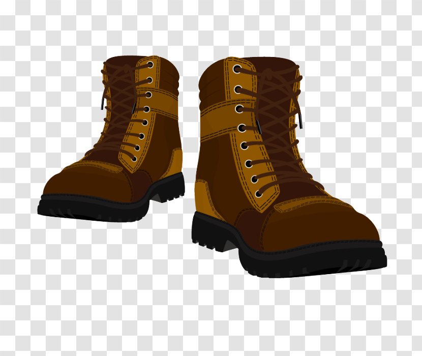 Snow Boot Shoe Cowboy Clip Art - Sandal - Military Brown Shoes Transparent PNG
