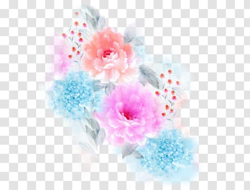 Watercolor Painting Moutan Peony - Floristry Transparent PNG