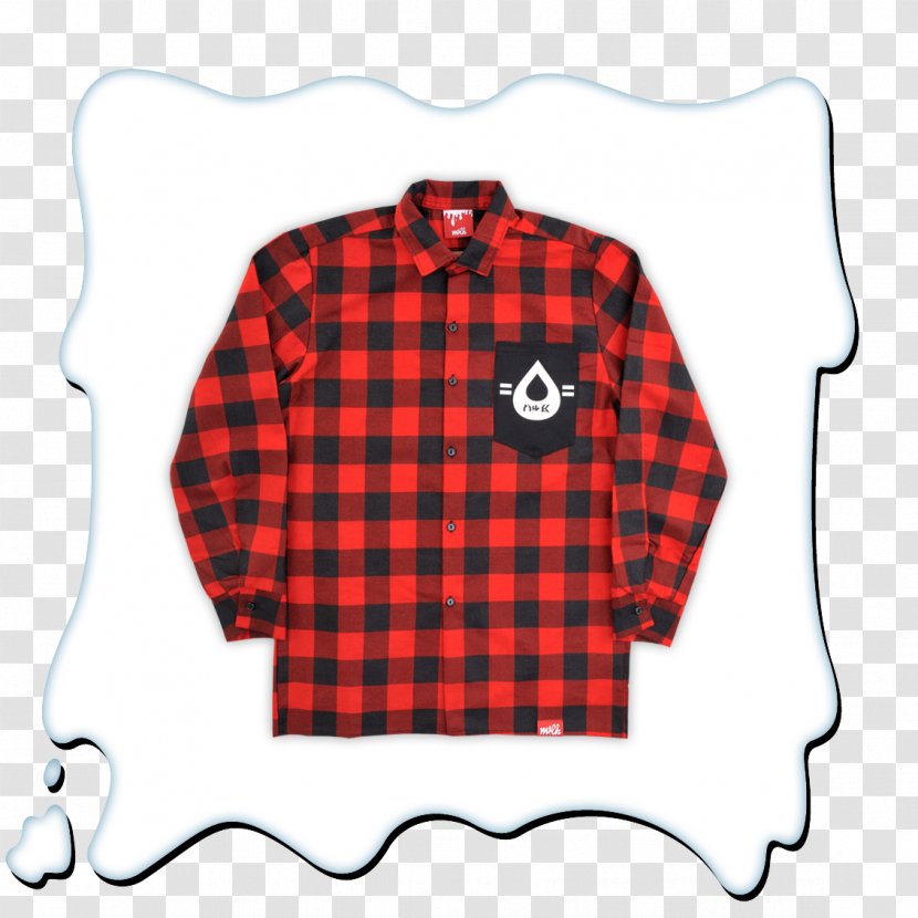 Long-sleeved T-shirt Flannel - Outerwear Transparent PNG