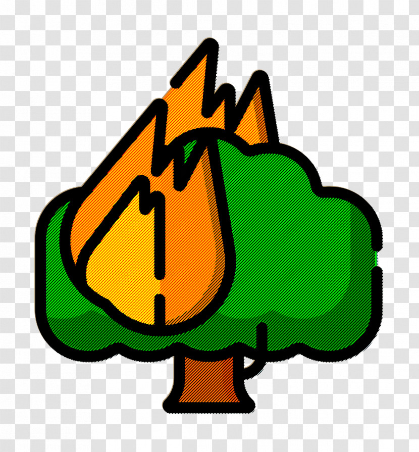 Climate Change Icon Burning Tree Icon Forest Fire Icon Transparent PNG