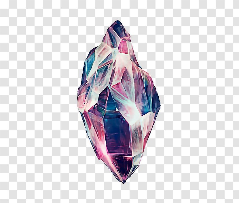 Clip Art Crystal Mineral Gemstone - Purple Transparent PNG