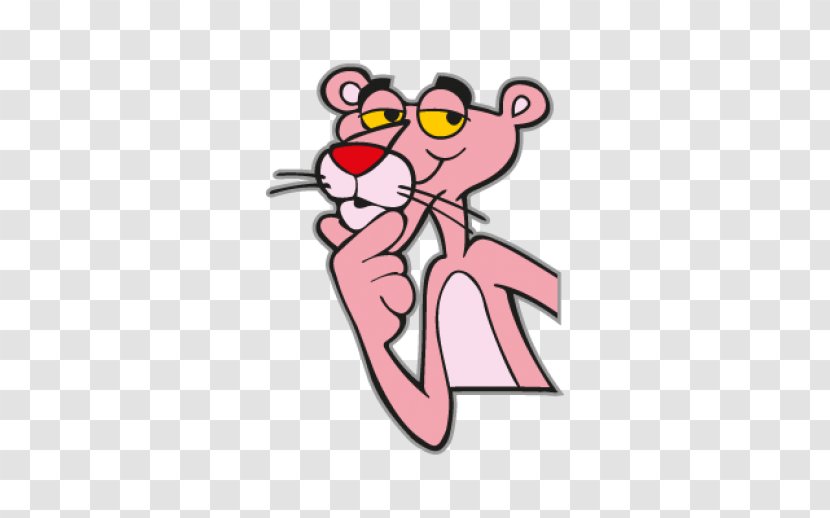 The Pink Panther Logo - Flower - Watercolor Transparent PNG