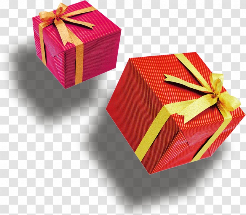 Box Gift Red Ribbon Transparent PNG