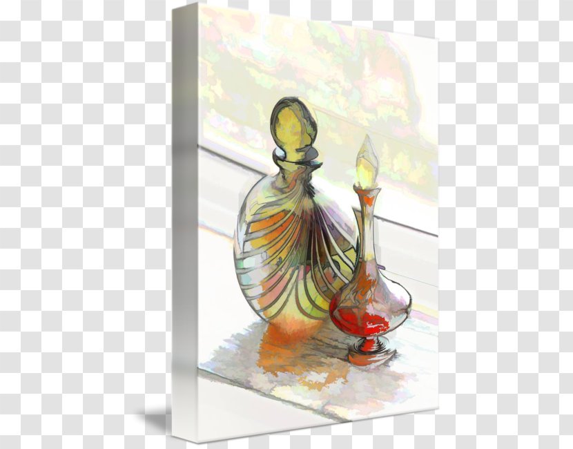 Cygnini Goose Duck Glass Gallery Wrap - Art - Perfume Bottle Transparent PNG