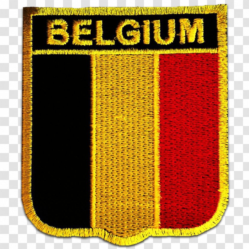 Flag Of Belgium Embroidered Patch Iron-on - Clothing Transparent PNG