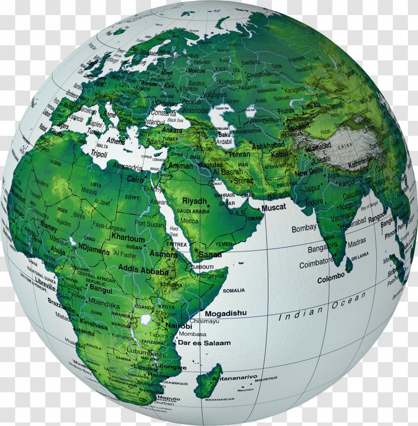 Europe Afro-Eurasia Africa Old World - Supercontinent - Globe Transparent PNG