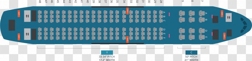 Boeing 737-900ER 777 737 Next Generation Airplane - Business Class Transparent PNG