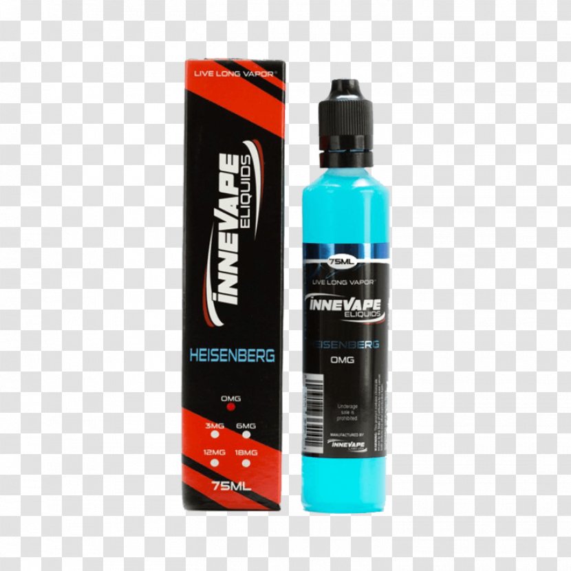 Electronic Cigarette Aerosol And Liquid Innevape E-Liquids Vapor Slush - Werner Heisenberg - Blue Raspberry Flavor Transparent PNG