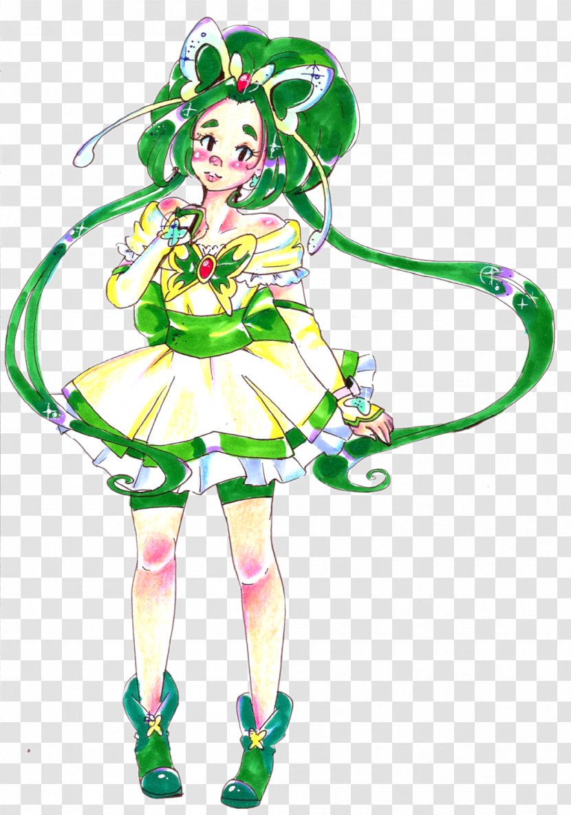 Drawing DeviantArt Pretty Cure Poseidon - Mint Transparent PNG