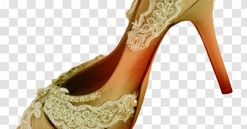 High-heeled Shoe Absatz Designer - Gold - Marriage Proposal Transparent PNG