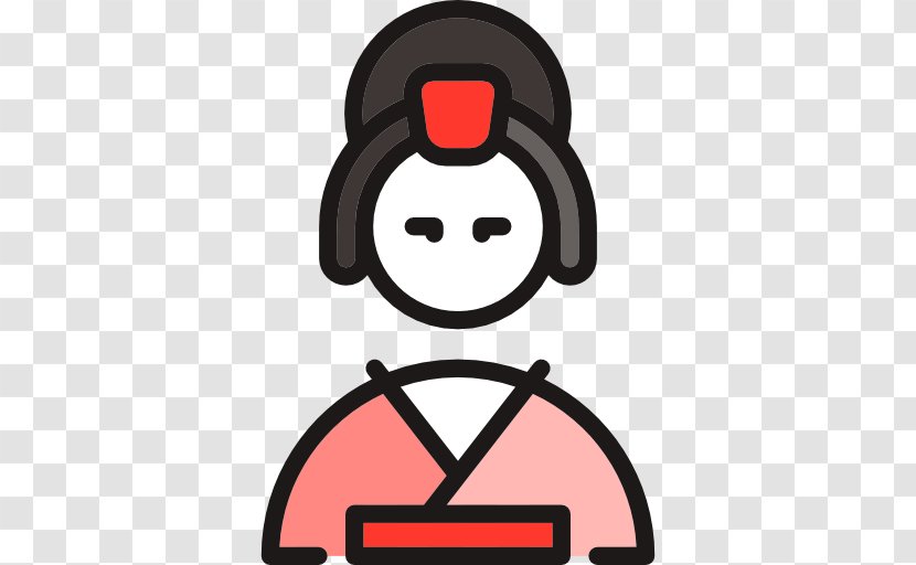 Japan Geisha Download Icon - Japanese Cartoon Woman Transparent PNG