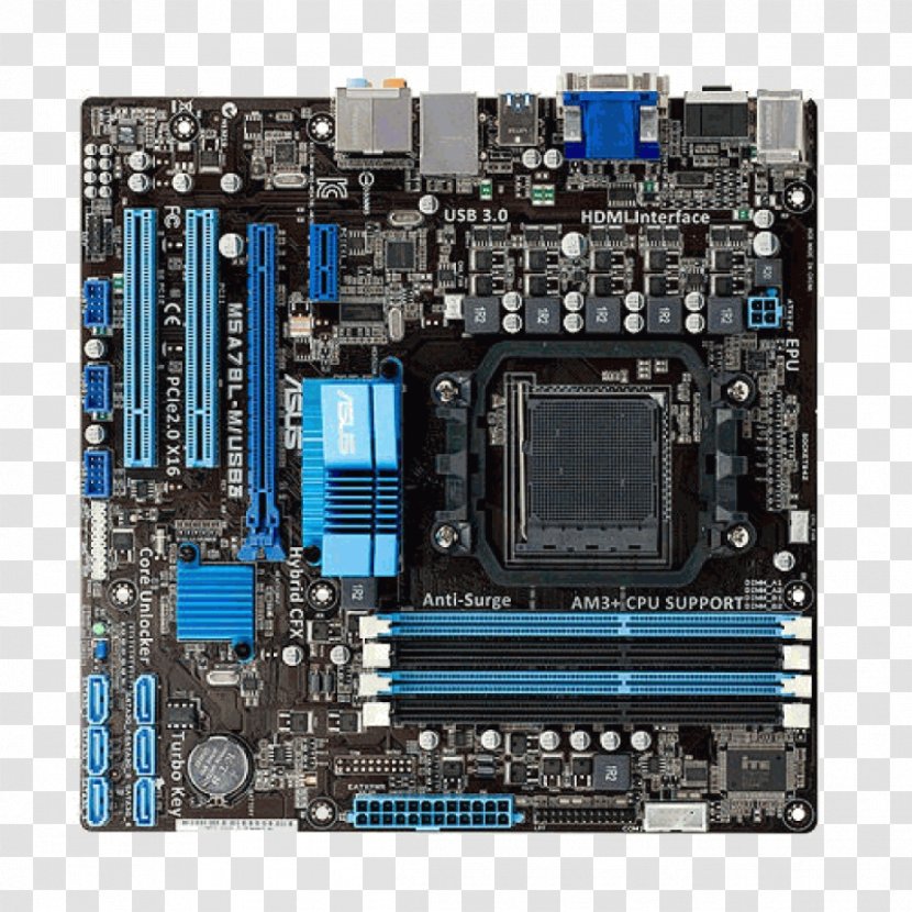 Motherboard Socket AM3+ MicroATX USB 3.0 - Amd Fx - Technology Transparent PNG